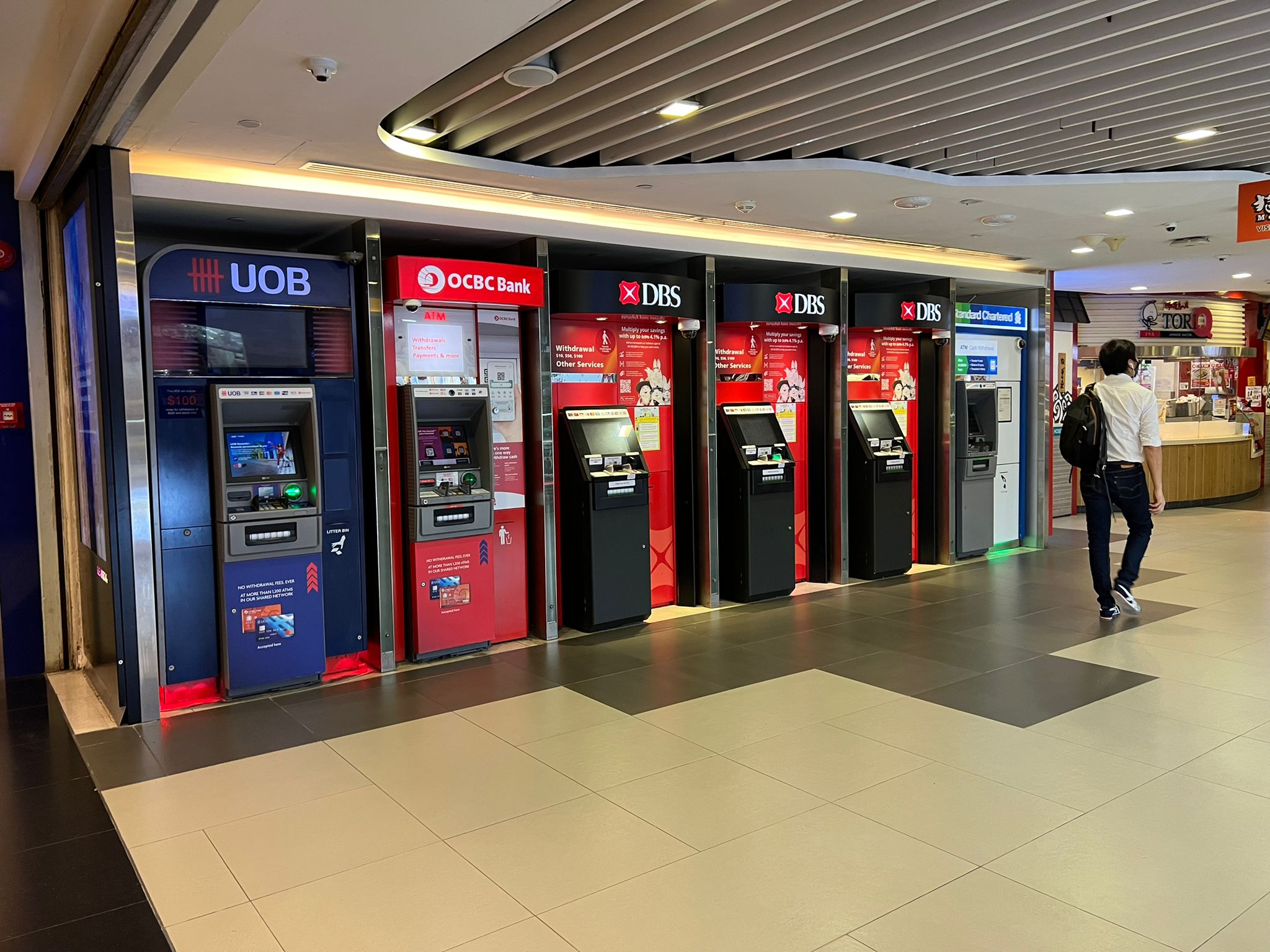 ATM machines at B1 Bugis Junction