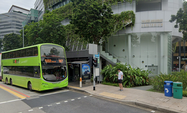 Bus Stop In front of SMU