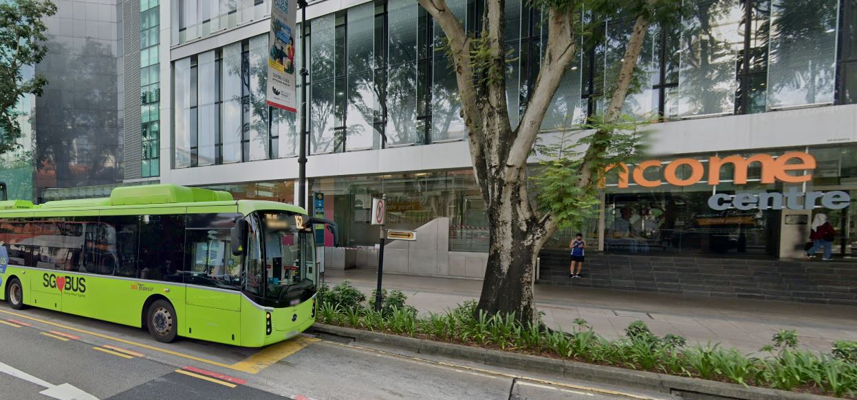 Bus Stop In front of NTUC Income